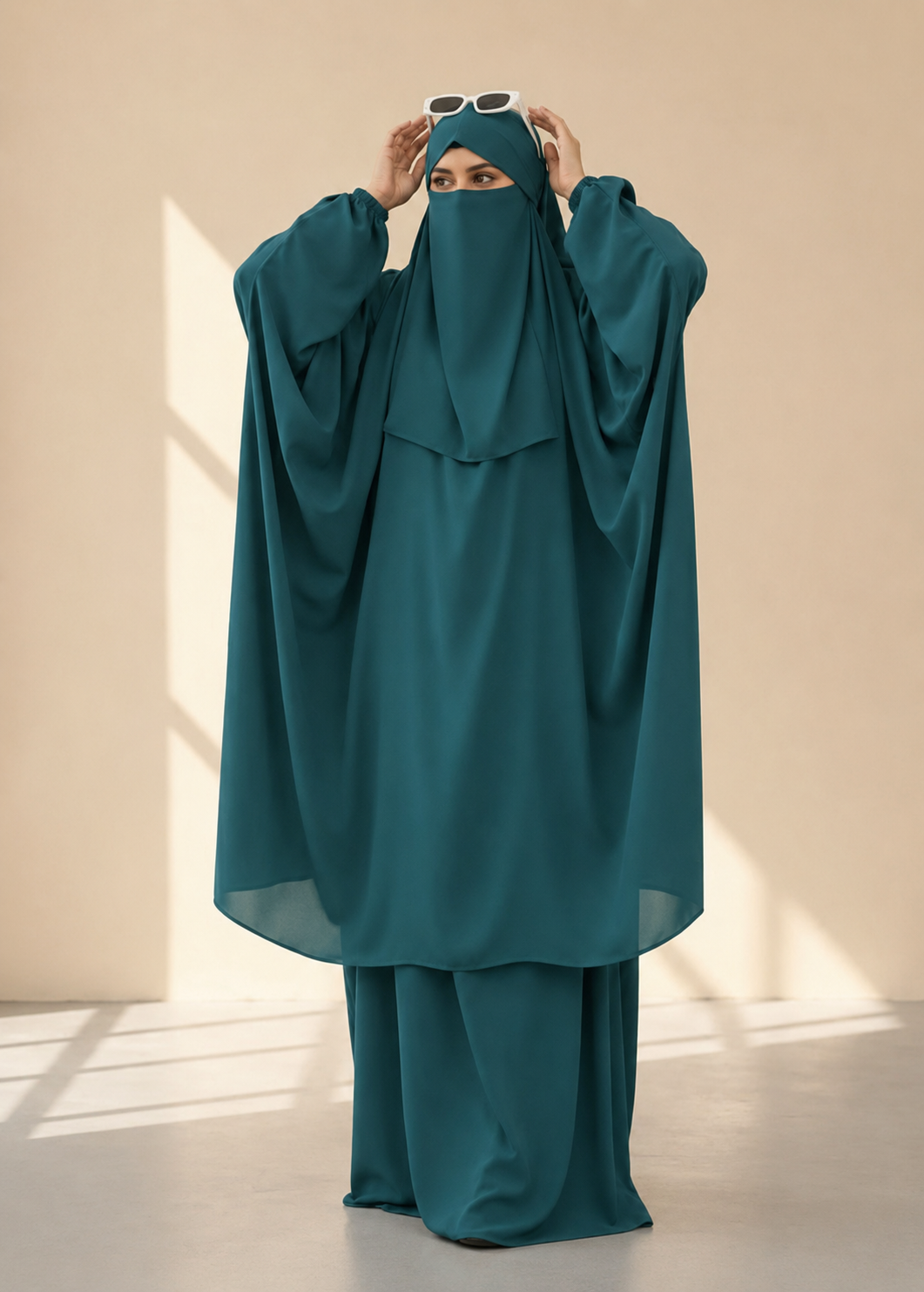 3 Piece Jilbab - Mint Green
