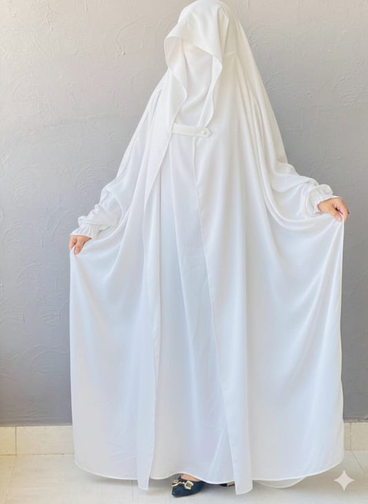 Saudi Jilbab - White