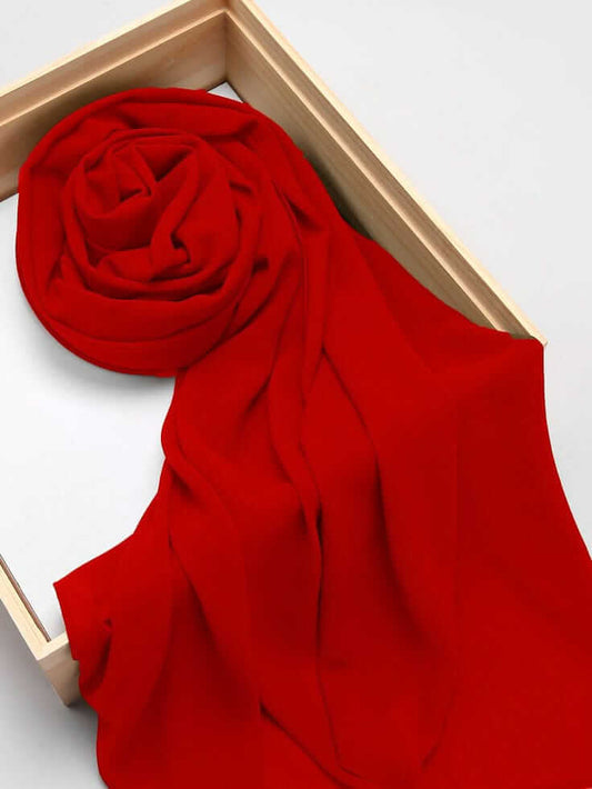 Georgette Hijab - Red