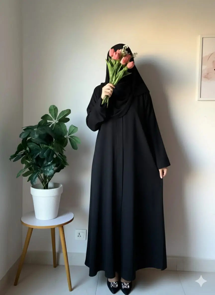 Casual Abaya - Black