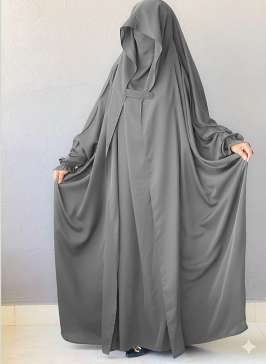 Saudi Jilbab - Gray