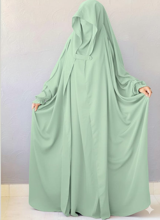 Saudi Jilbab - Pista Green